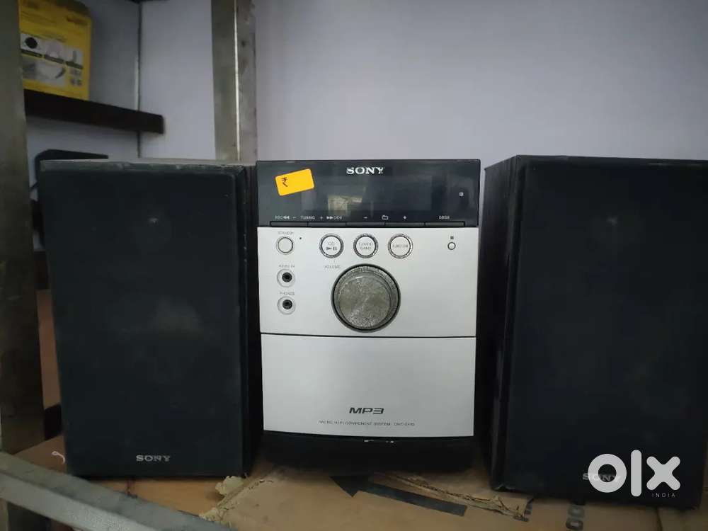 Sony micro home theatre system 
Bluetooth aux USB and radio