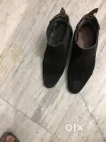 Shoe black colour sabar leather size 6 number