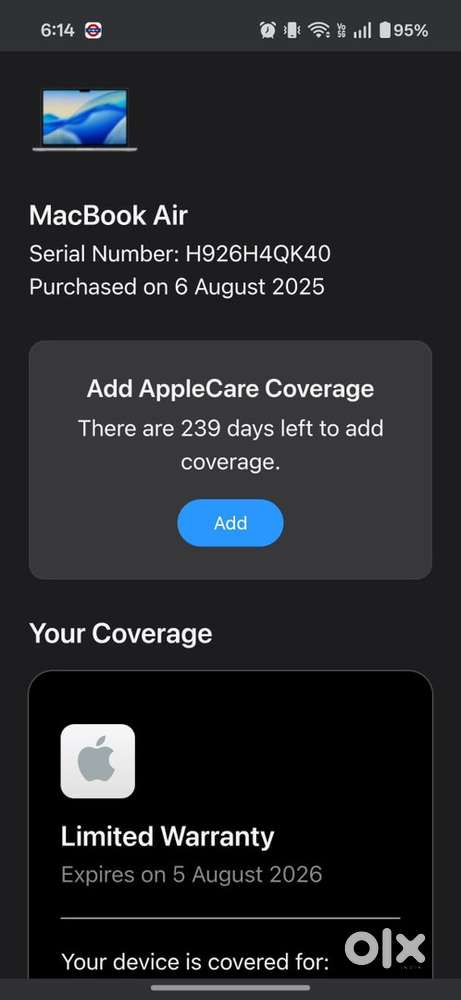 apple macbook  air 13.6. . 24gb ram 512gb. M4 chip like newwith acc