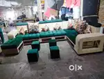 Box handle u shape model sofa