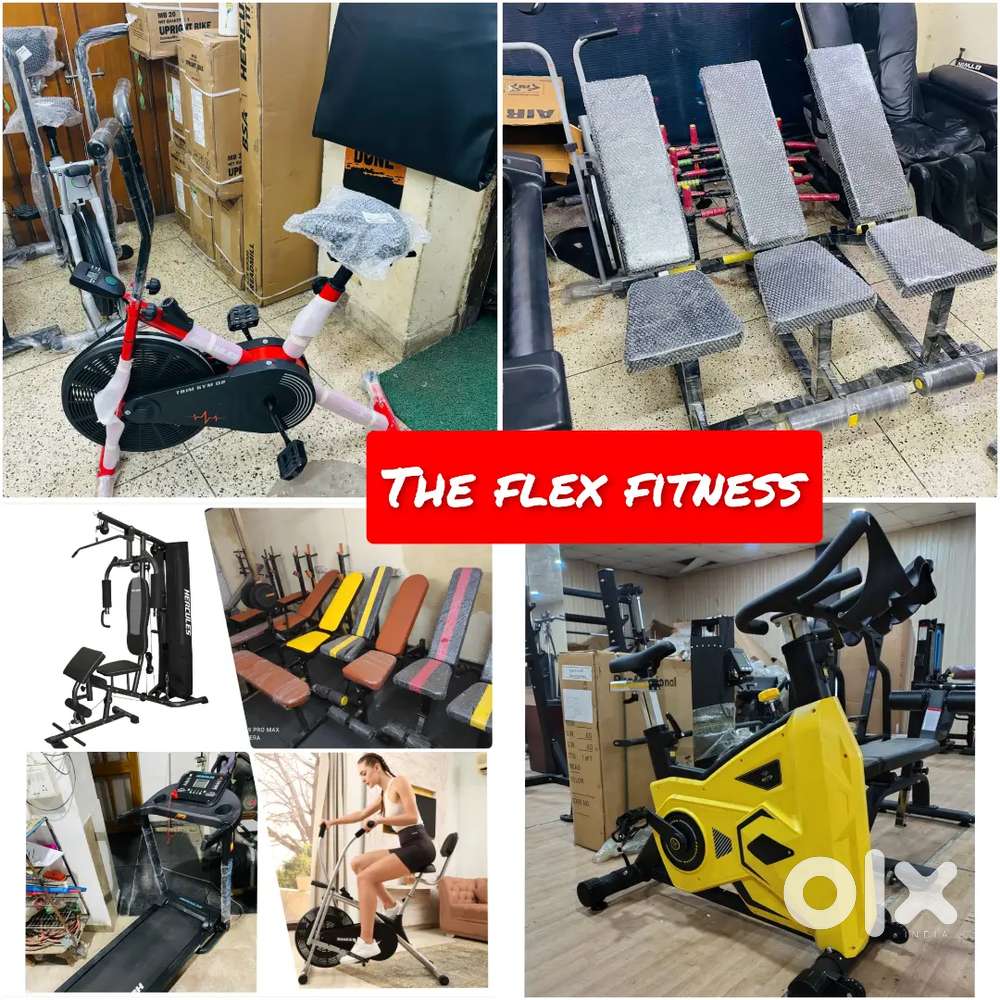 All gym equipment treadmill or exercise cycle bench