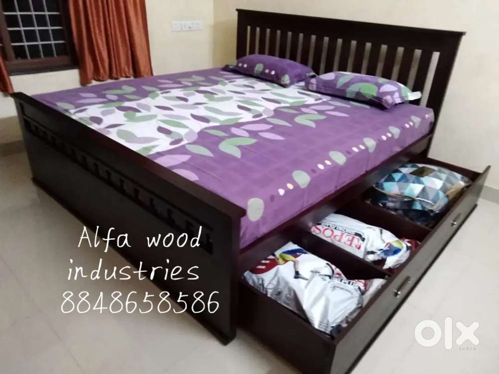 Wooden storage cot available factory direct