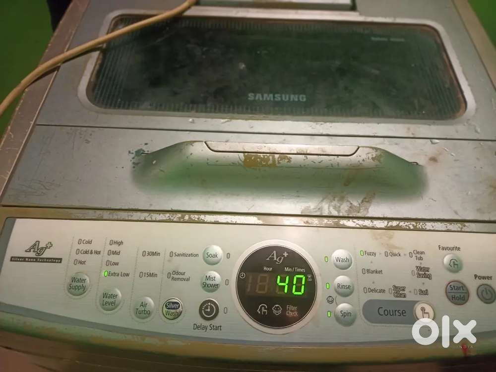 6.8 kg Samsung washing machine Nano Ag tecnology very good  7.000rs