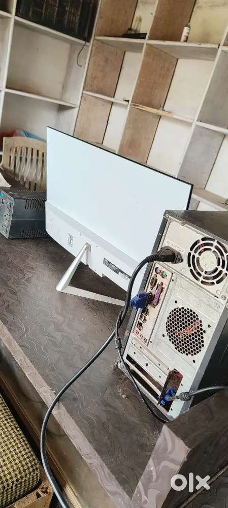 A Good Condition Desktop With Big LCD