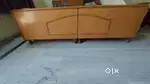 Solid Wood King Size Double Bed with mattress