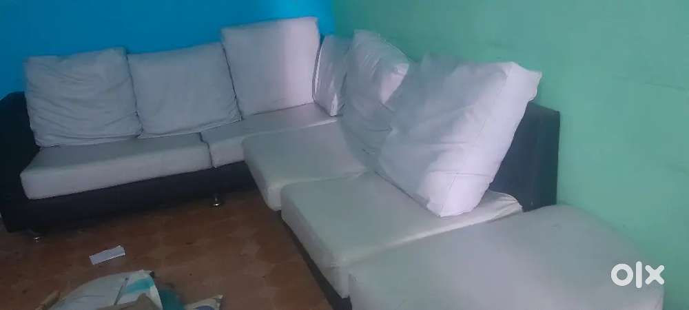 White sofa set