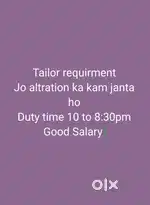 Job tailor, female & male helpar