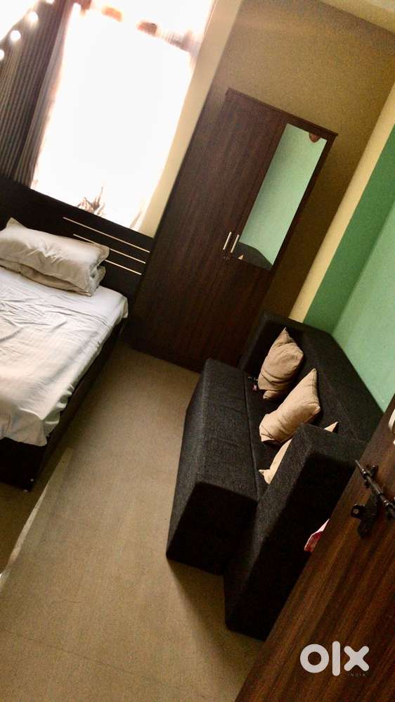 Queen size Bed-wardrobe-computer table-sofa cum bed