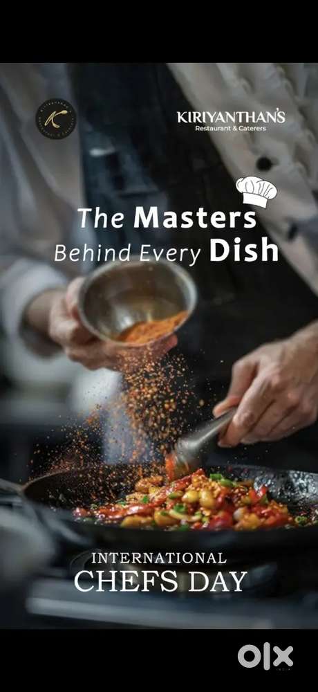 Catering kitchen chef