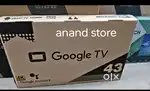 43 inch smart android frameless led tv with 600 channel free in tv