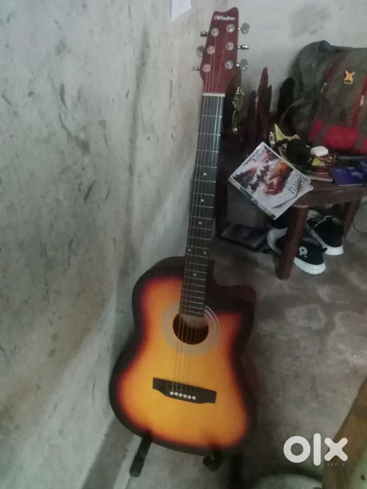 New Semi acoustic guitar with stand and cover