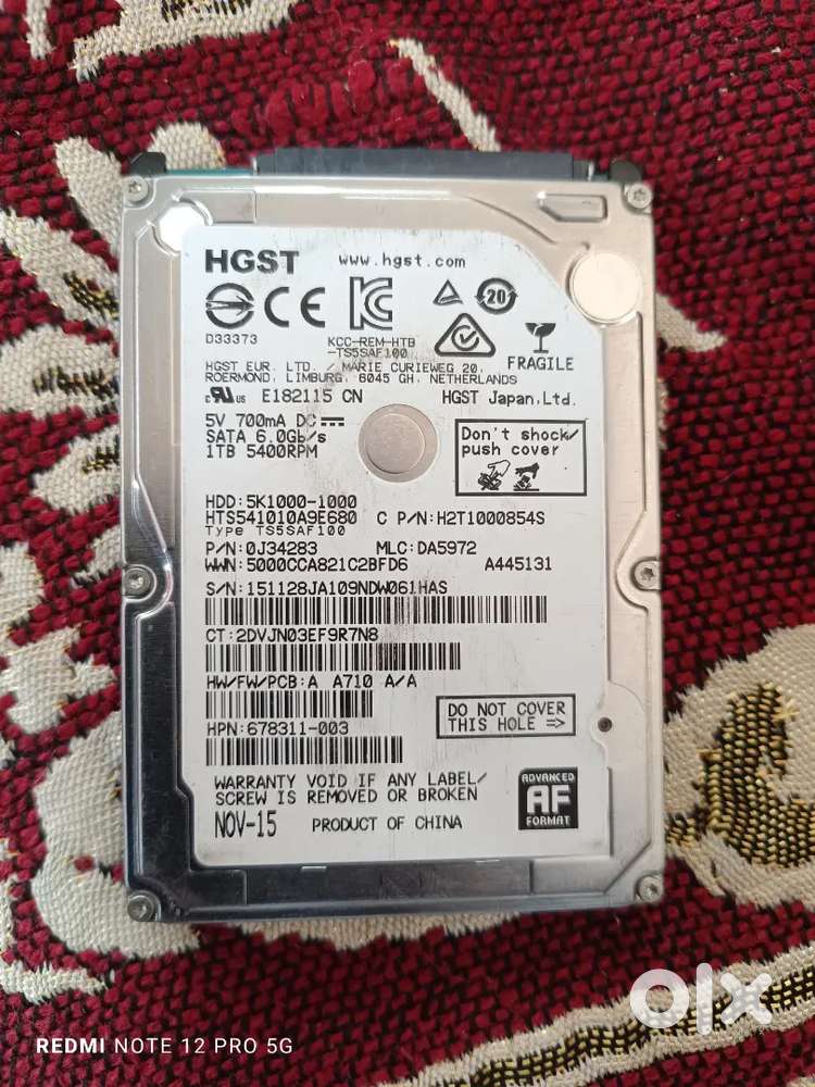 HGST 1 TB hardisk