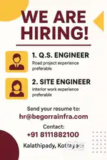 Q S Engineer ,Site Engineer Civil