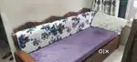 Sofa cum bed with storage.
