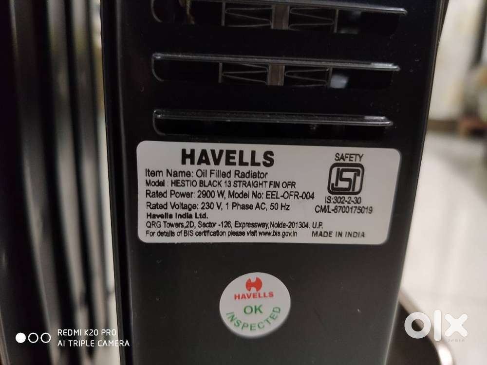 Room heater oil filled rediator