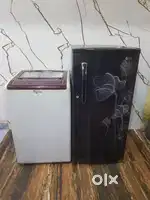 Lg flower model single door refrigerator and washing machine