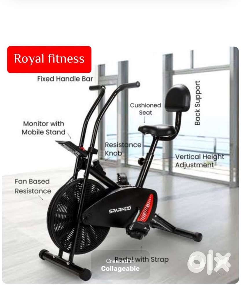 All gym equipment exercise cycle and treadmill available