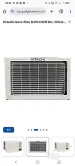 Hitachi window AC 1.5 ton 3 star copper