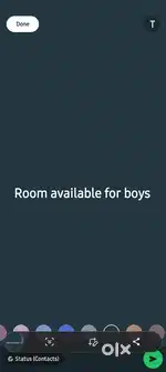 Saprate and sharing Room available for rent( boys only)