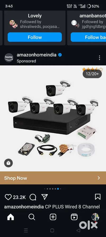 All types of cctv camera and Smart Led available