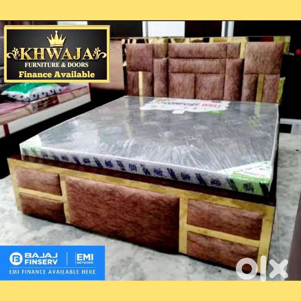 Khwaja furniture. New design Queen size Bed ( Bajaj finance Available)