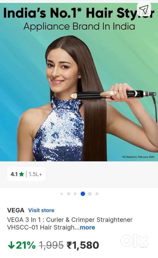 Vega 3 in 1 Hair Straightener