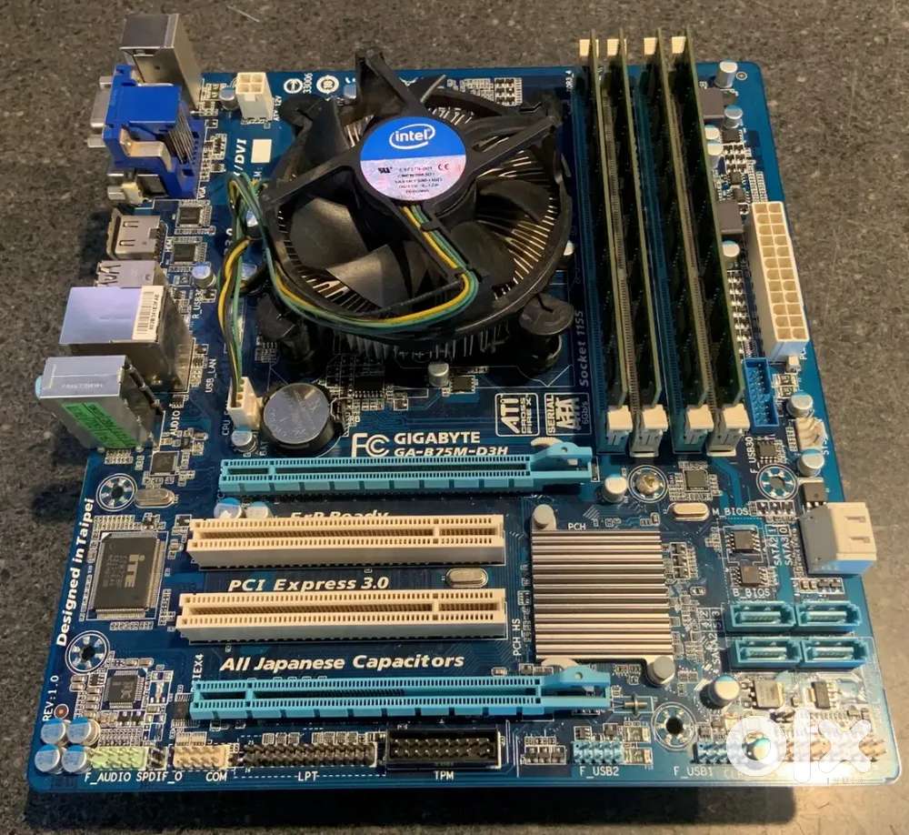 Intel core i7 3rd gen+Gigabyte B75 board+32gb Ram