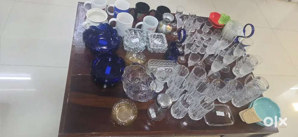 Crystal glass items, Kitchen cutlery items ,small appliances