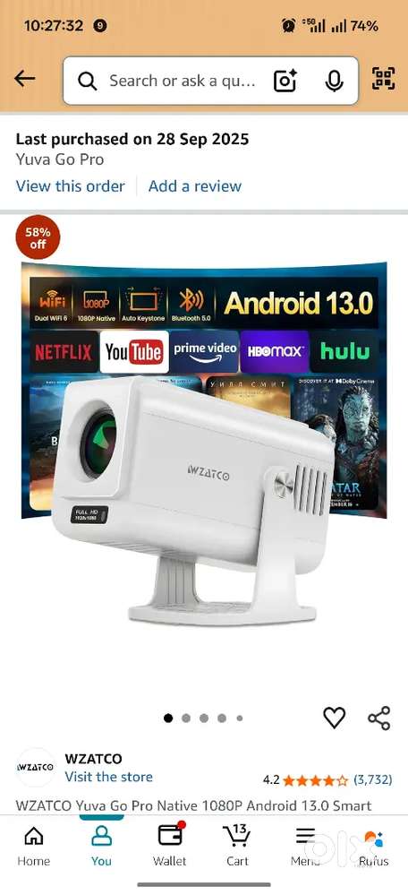Android cinema Projector