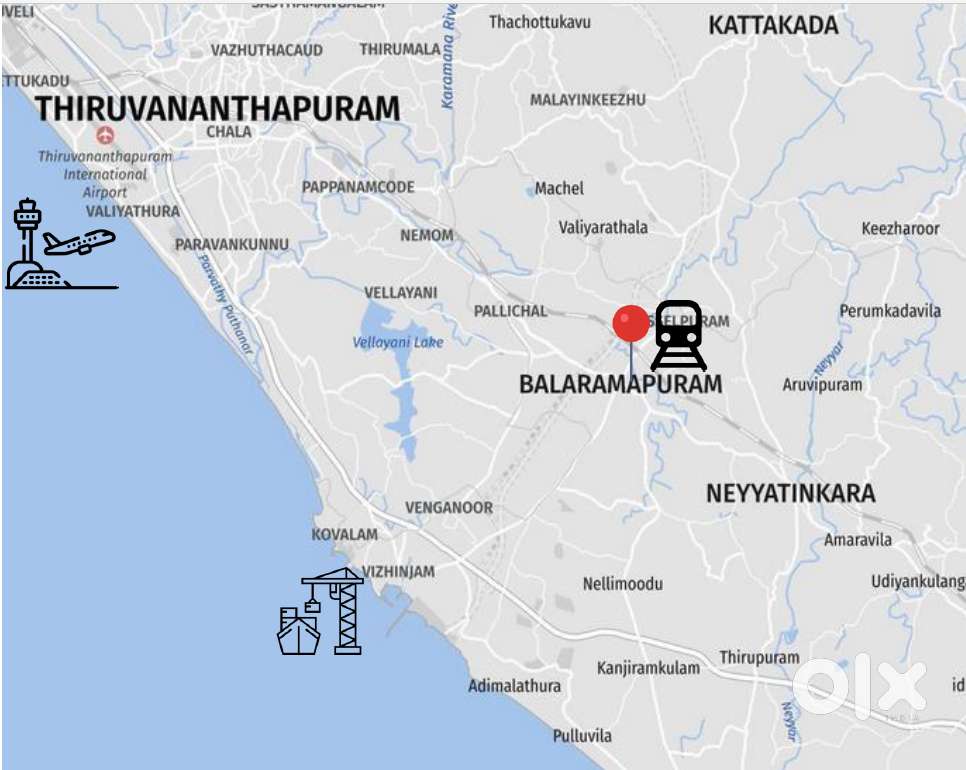 Prime Land for sale at Balaramapuram Town