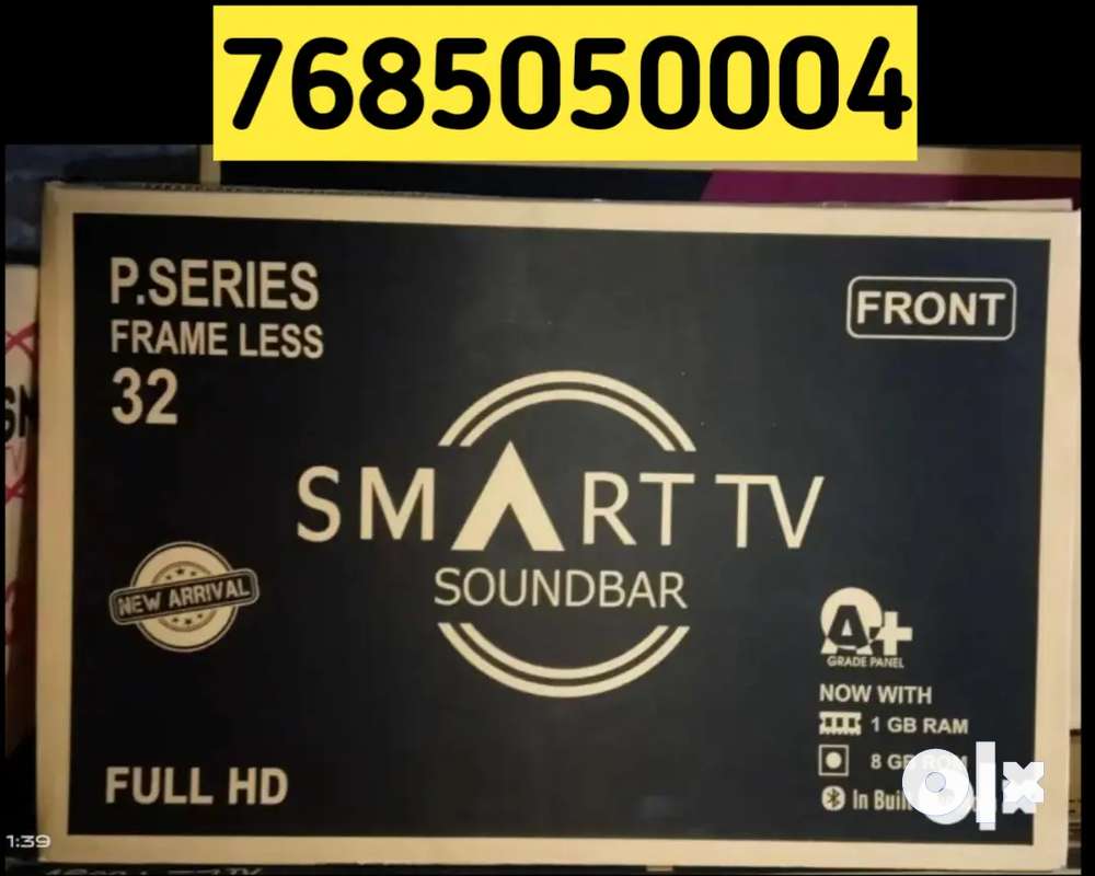 32 Smart Android LED TV Frame Less Sound bar