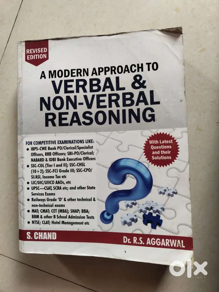 Modern approach to Reasoning by RS Agarwal ,ACE Books by Adda 24*7