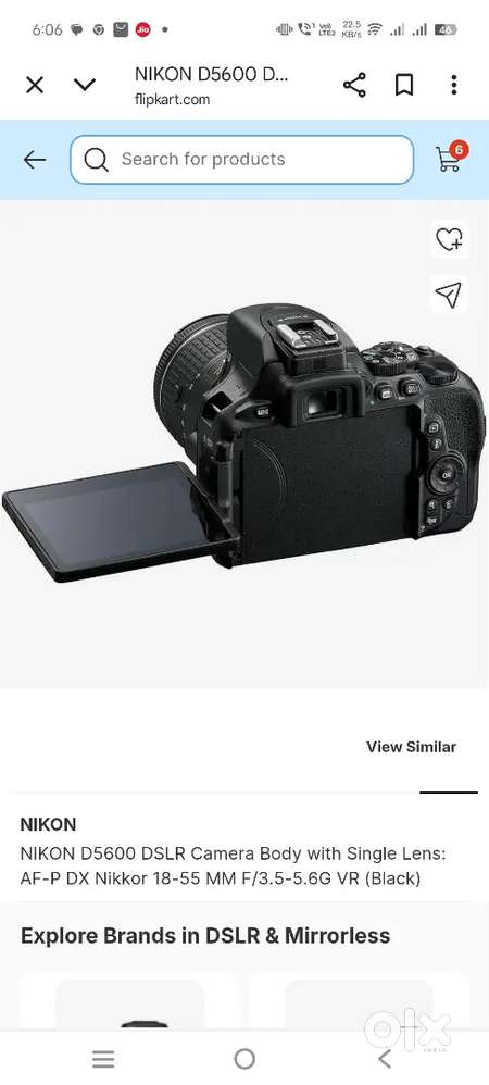 Nikon D5600 with less used and excellent condition