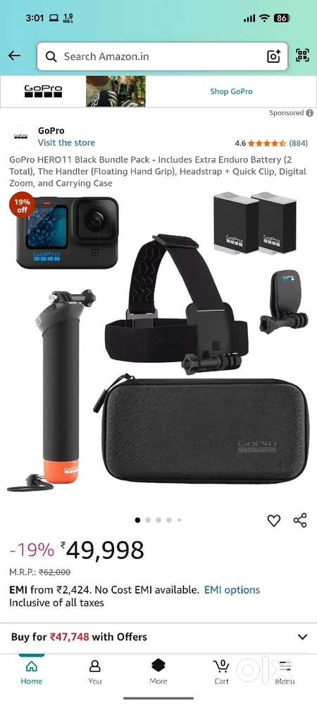 GoPro Hero 11 Bundle 6 months piece.