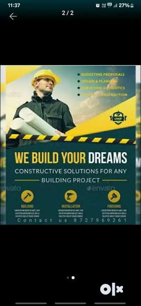 Expertise in all type of construction workAll teams avaliable for your futures project.Contact for a...