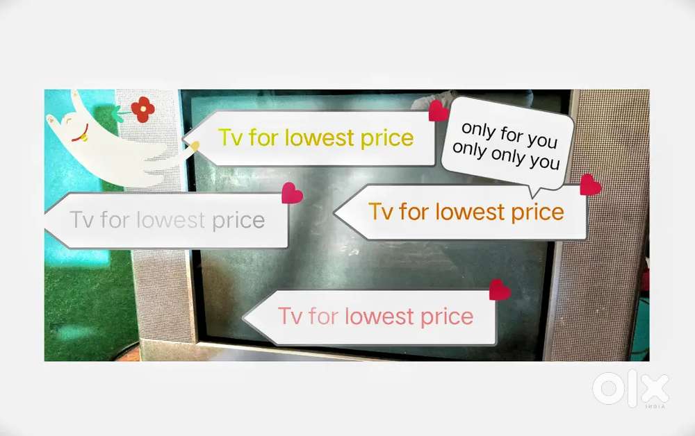At cheapest price tv is coming at your home with free ultrapro speaker