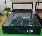 HAMZA FURNITURE NEW DESIGNER PARTICLE BOARD WOOD QUEEN SIZE BED 5BY6