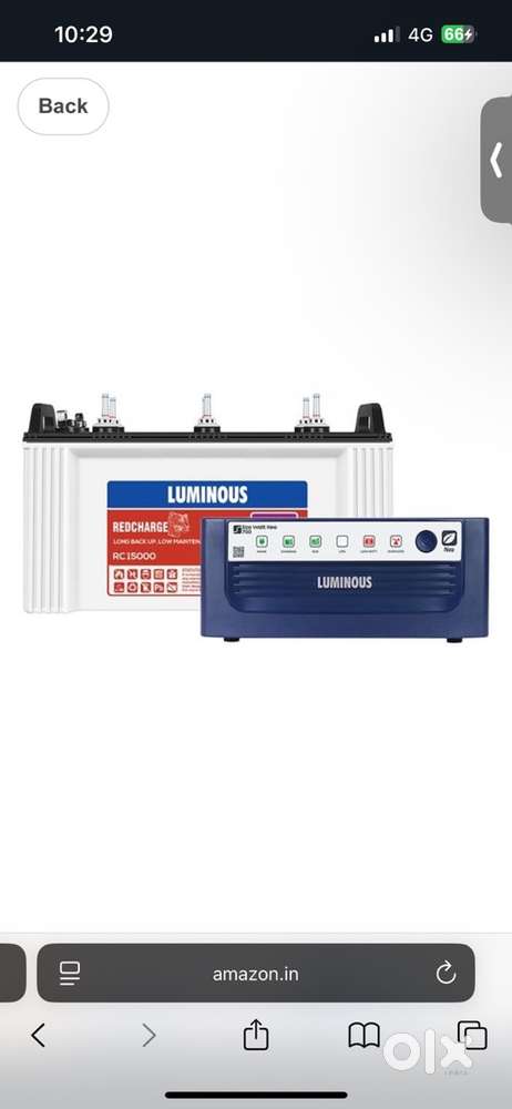 Inverter and battery 2024 model 1 year old