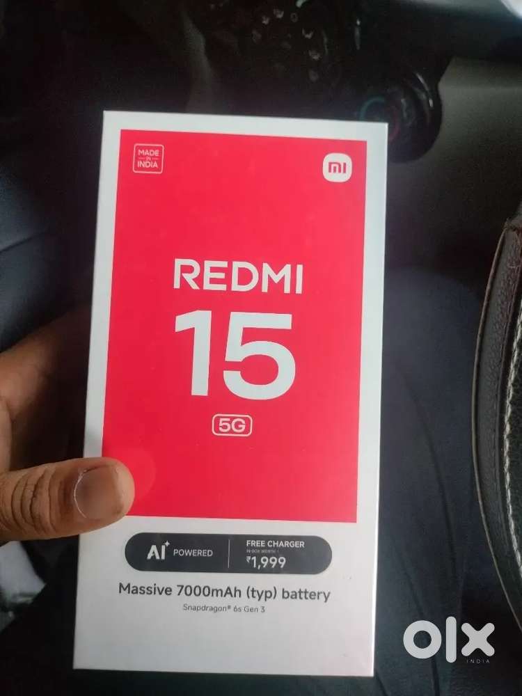 Redmi 15 5g mobile new 6/128