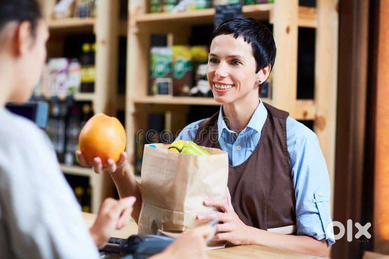 Cashier need for vegetables shop