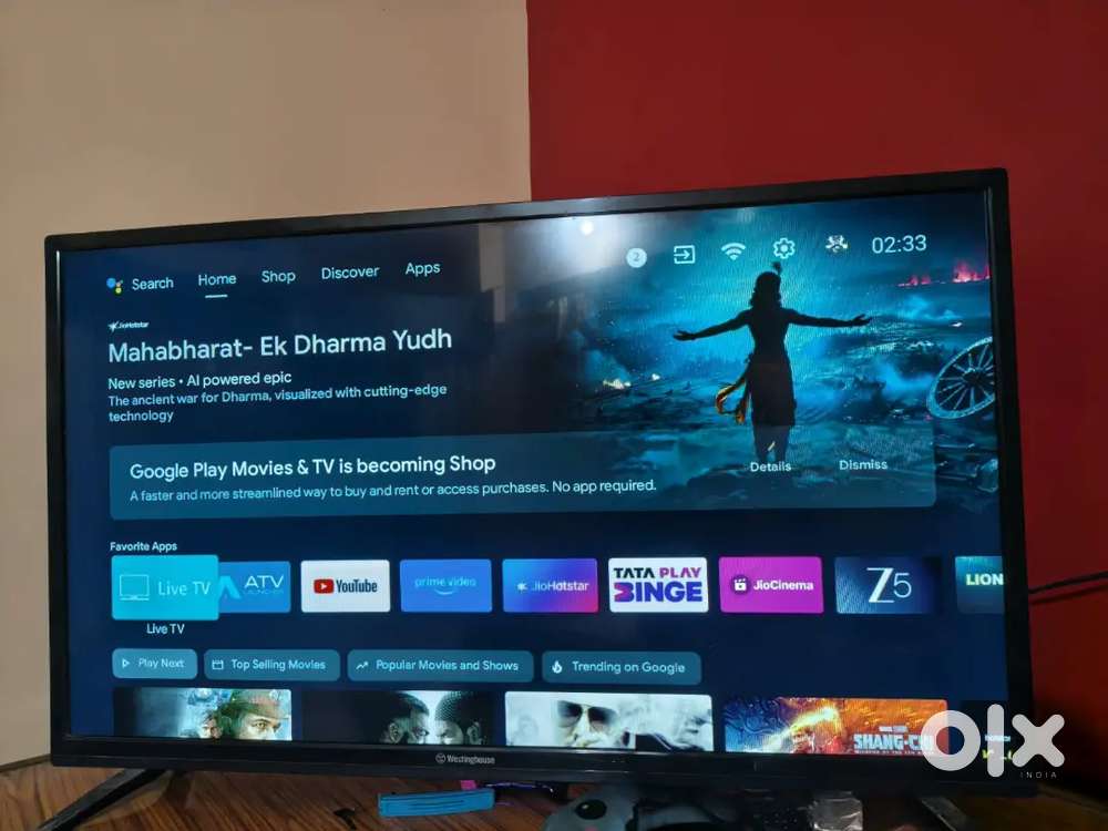 Westinghouse 40' TV and WZATCO Neo Projector