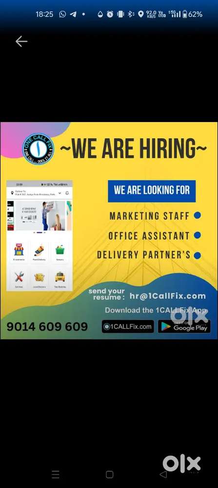 Marketing and office Staff