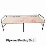 Folding bed, Folding Study Table & Plastic Chair