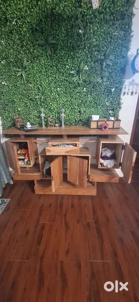 Designer cabinet with top surface