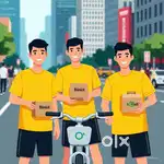 blinkit delivery boys gorakhpur