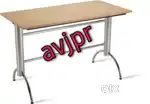 New ss frame with wooden top dining table cafe furniture restaurant