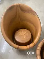 2 tub chairs with cushions