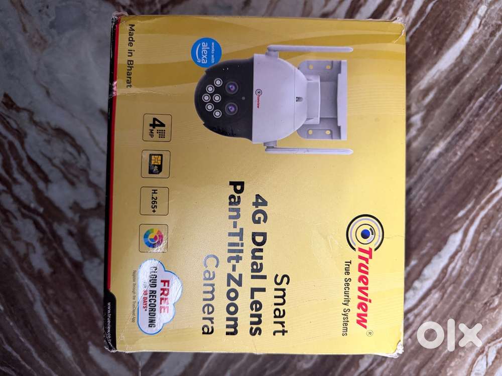 Trueview 3Mp HD 4G SIM Based Pan Tilt CCTV Camera,Outdoor Indoor Wirel