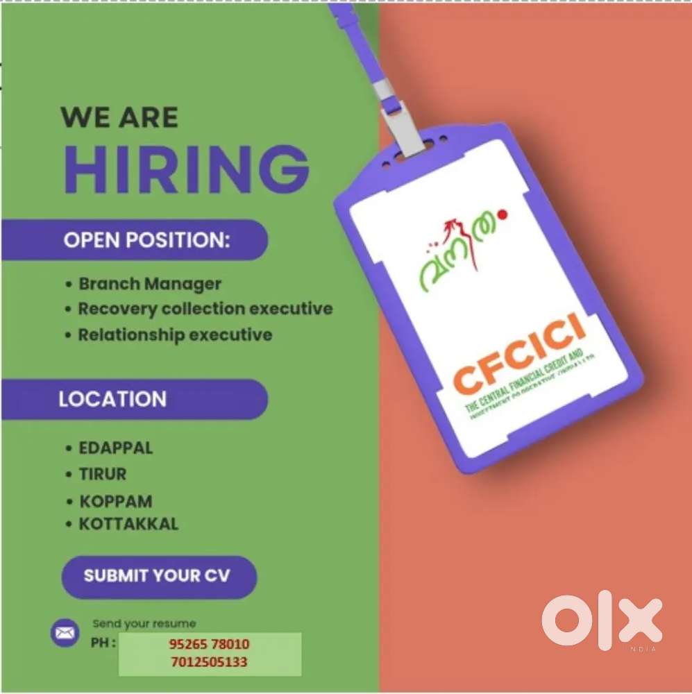 We are hiring for sales&collection executive