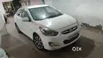 Hyundai Verna 2013 Diesel Good Condition, White, Leather seats,